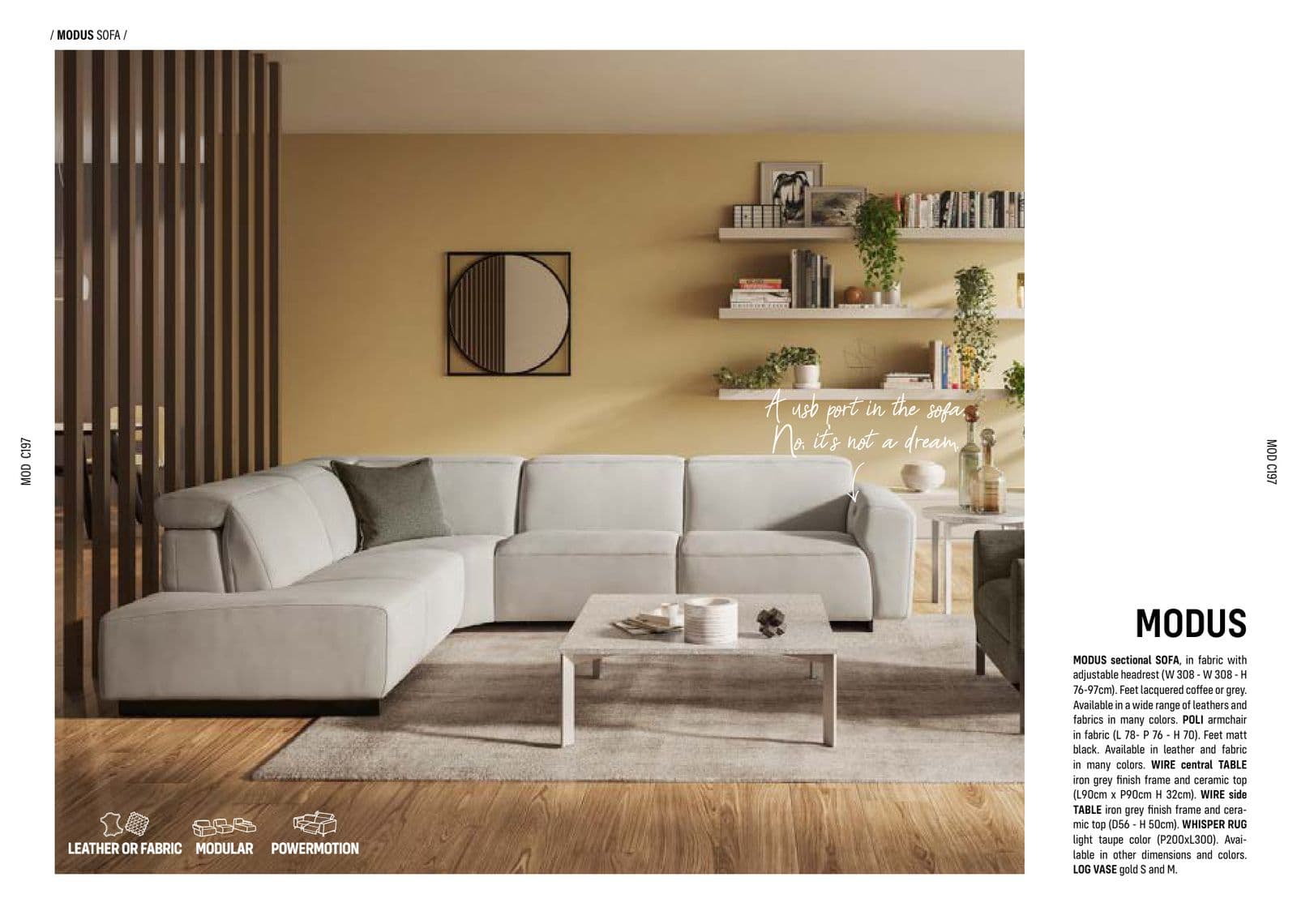 Natuzzi Onda Bookcase — Natuzzi luxury furniture at Gloria, Iraq