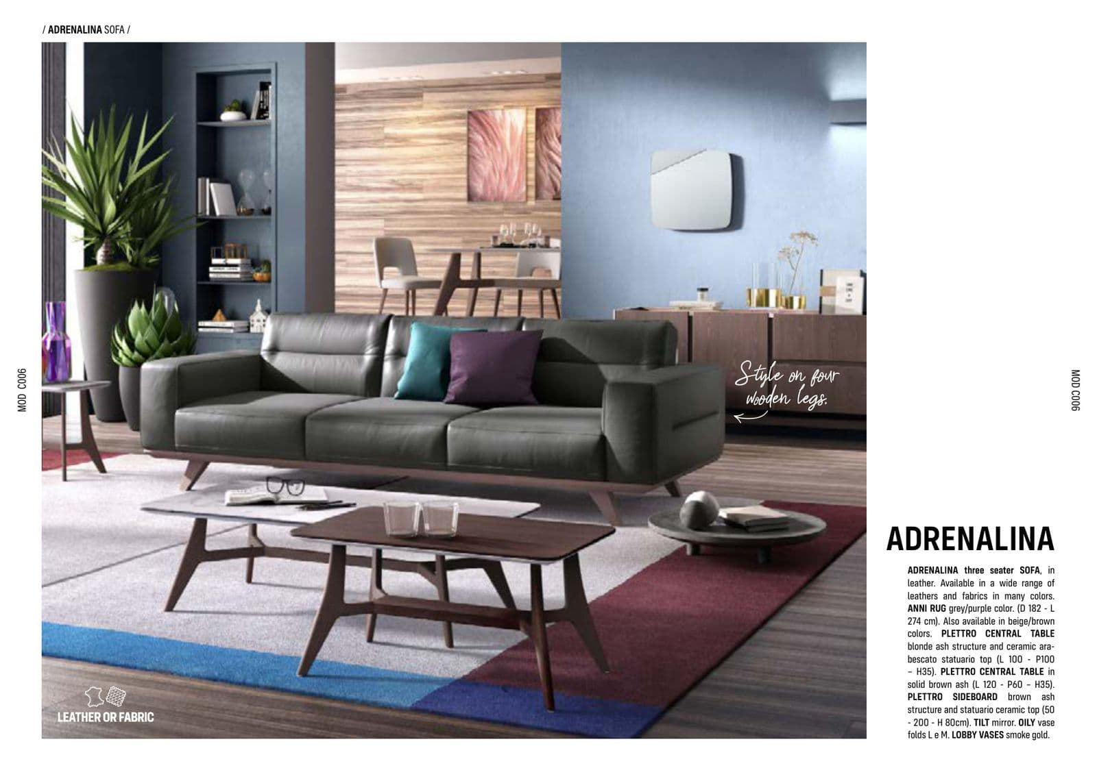 Natuzzi Adrenalina Sofa — Natuzzi luxury furniture at Gloria, Iraq