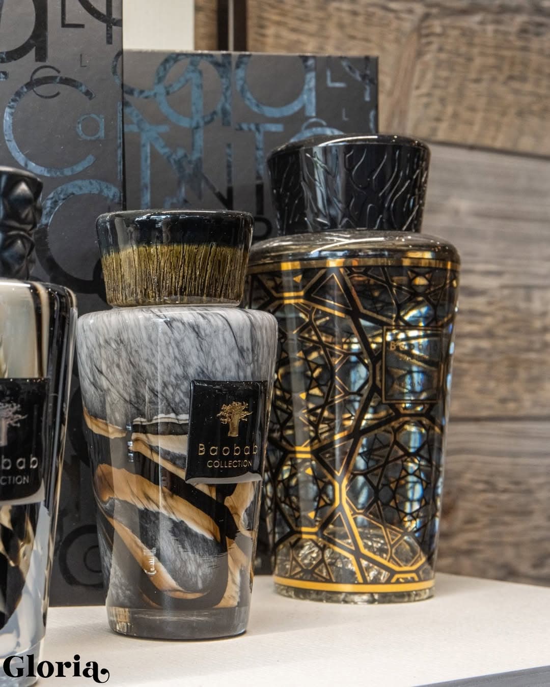 Baobab Dark Gold Totem Diffuser — Baobab Collection luxury furniture at Gloria, Iraq