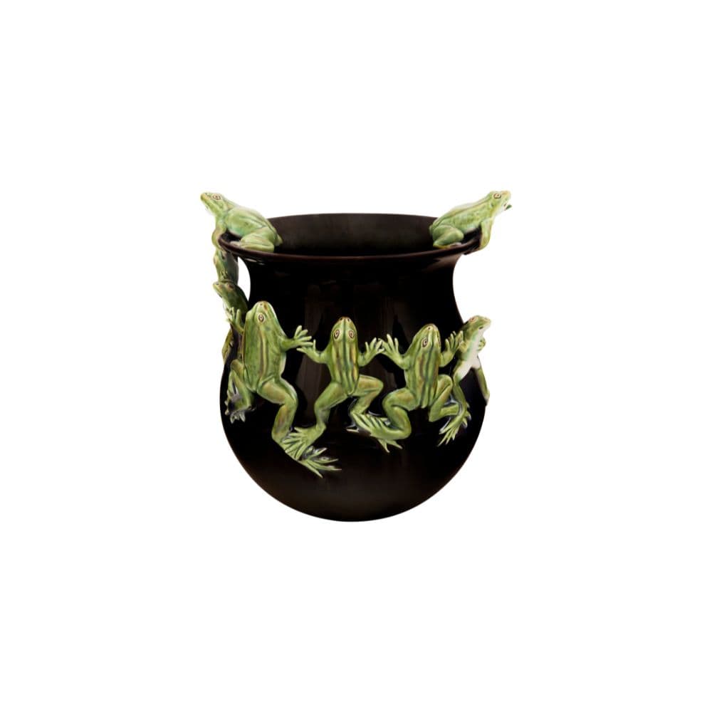 Frogs' Ballet Pot 26 × 28 cm — Bordallo Pinheiro luxury furniture at Gloria, Iraq