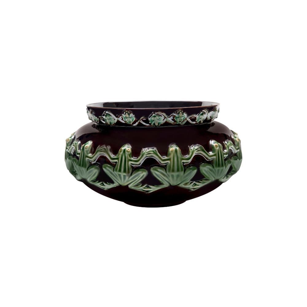 Cachepot Frogs 32 × 18 cm — Bordallo Pinheiro luxury furniture at Gloria, Iraq