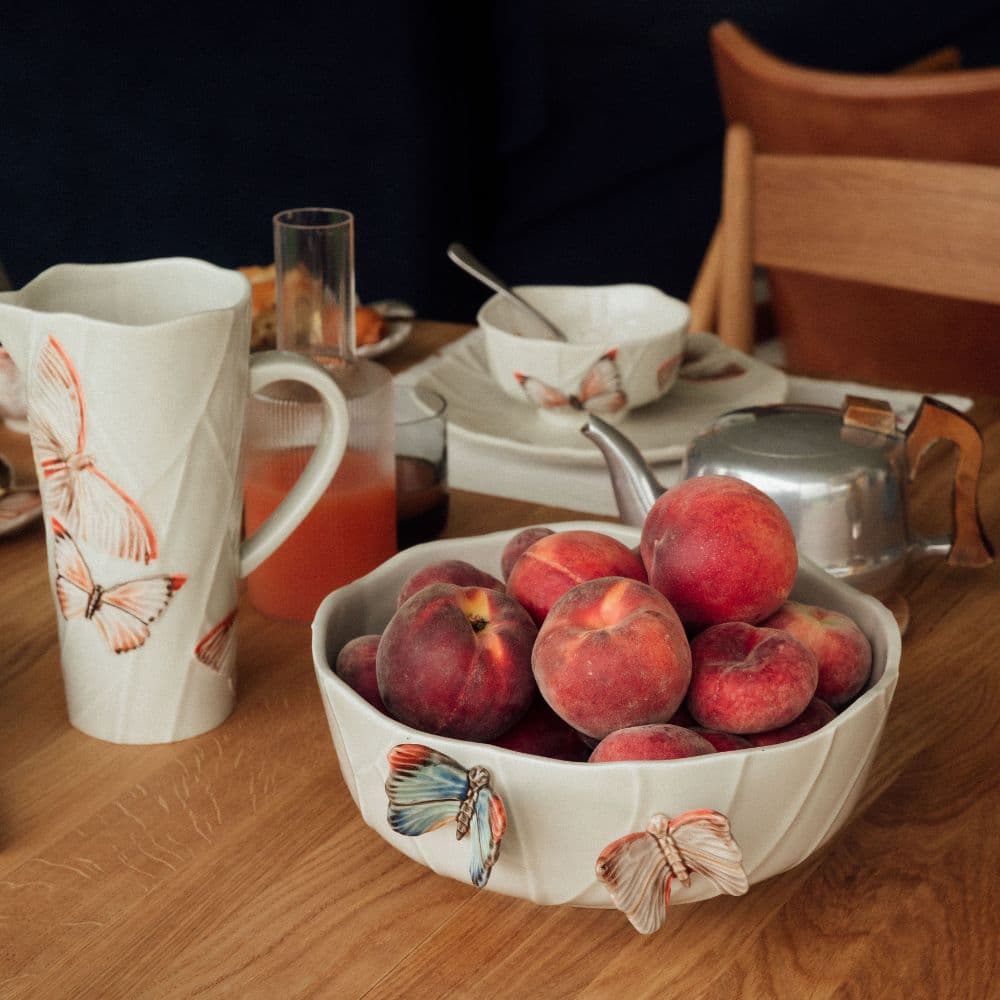 Cloudy Butterflies Small Salad Bowl 3 L — Bordallo Pinheiro luxury furniture at Gloria, Iraq