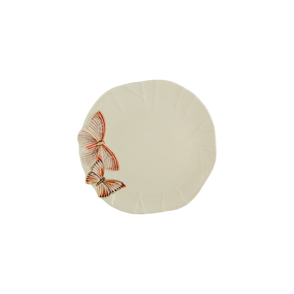 Cloudy Butterflies Dinner Plate 28 cm — Bordallo Pinheiro luxury furniture at Gloria, Iraq
