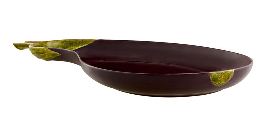 Aubergine Large Platter 50 cm — Bordallo Pinheiro luxury furniture at Gloria, Iraq