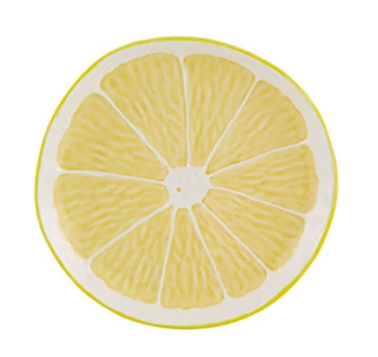 Lemon Dessert Plate 20 cm — Bordallo Pinheiro luxury furniture at Gloria, Iraq