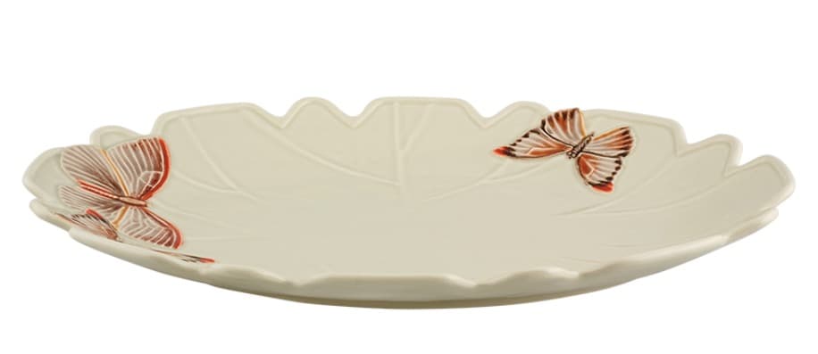 Cloudy Butterflies Platter 40 cm — Bordallo Pinheiro luxury furniture at Gloria, Iraq