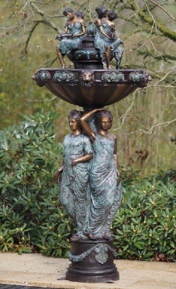 Fountain With 3 Women — Bronzartes luxury furniture at Gloria, Iraq
