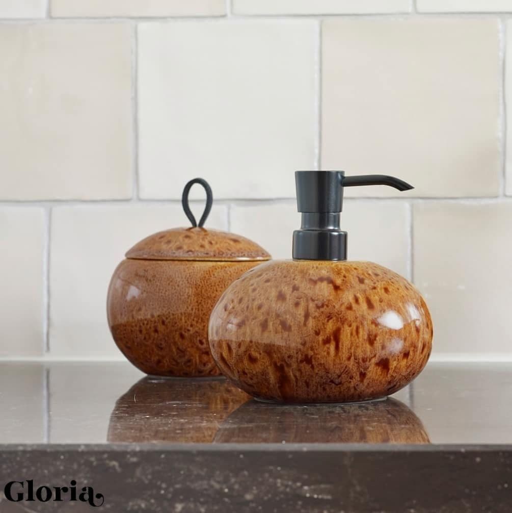 Burl Wood Bath Set — Gloria Collection luxury furniture at Gloria, Iraq