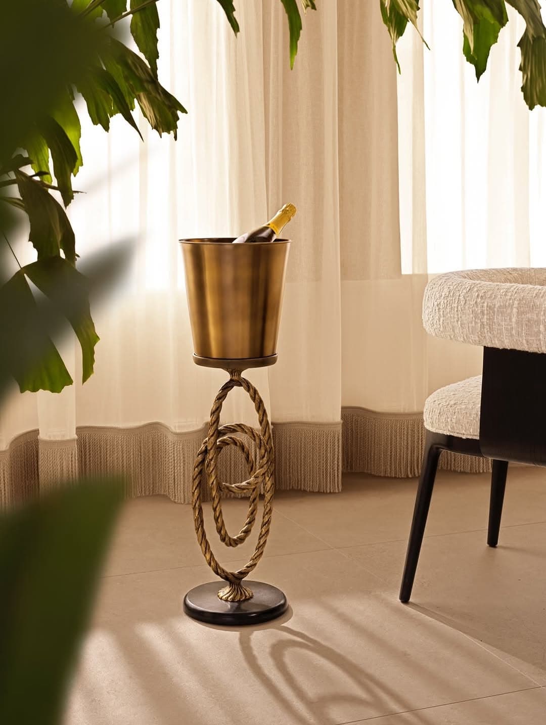 Brass Champagne Stand — Gloria Collection luxury furniture at Gloria, Iraq