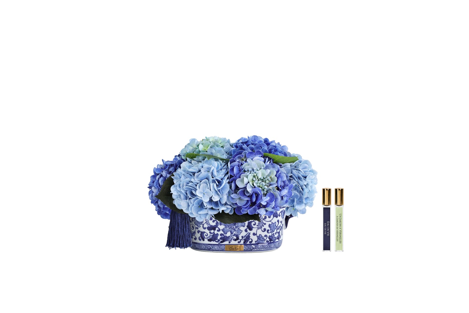 Chinoiserie Hydrangea — Blue (Small) — Cote Noire luxury furniture at Gloria, Iraq