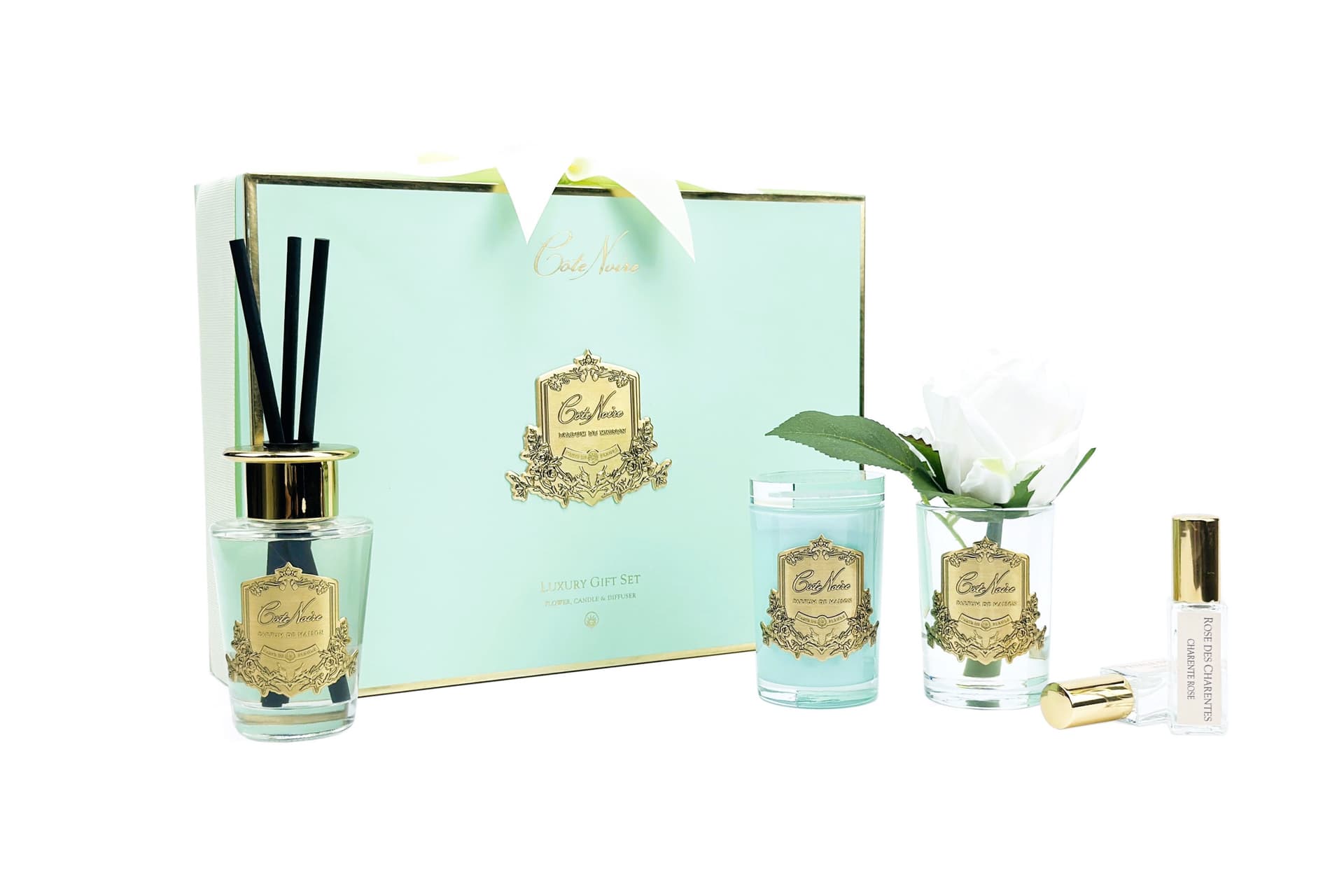 Luxury Gift Set — Tiffany Blue, Persian Lime — Cote Noire luxury furniture at Gloria, Iraq