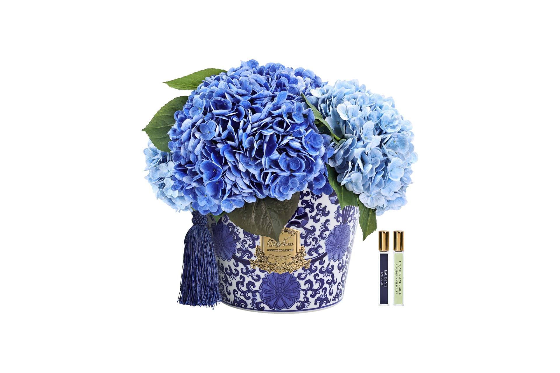 Oriental Hydrangeas — Blue (Medium) — Cote Noire luxury furniture at Gloria, Iraq