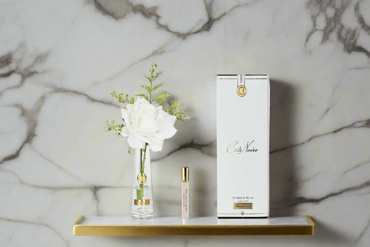 Summer Rose — White with Gold Badge thumbnail 2