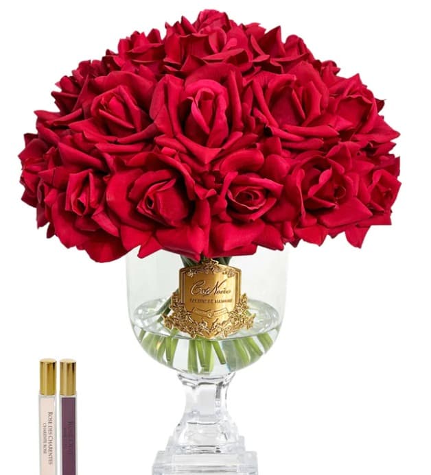 Versailles French Rose Bouquet — Red with Gold Badge — Cote Noire luxury furniture at Gloria, Iraq