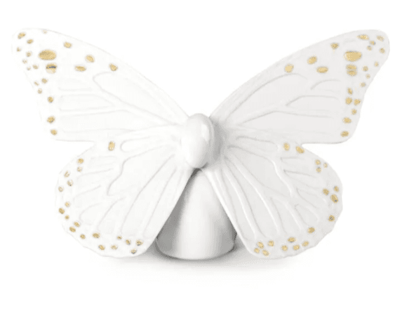 Butterfly Figurine. Golden Luster & White — Lladró luxury furniture at Gloria, Iraq