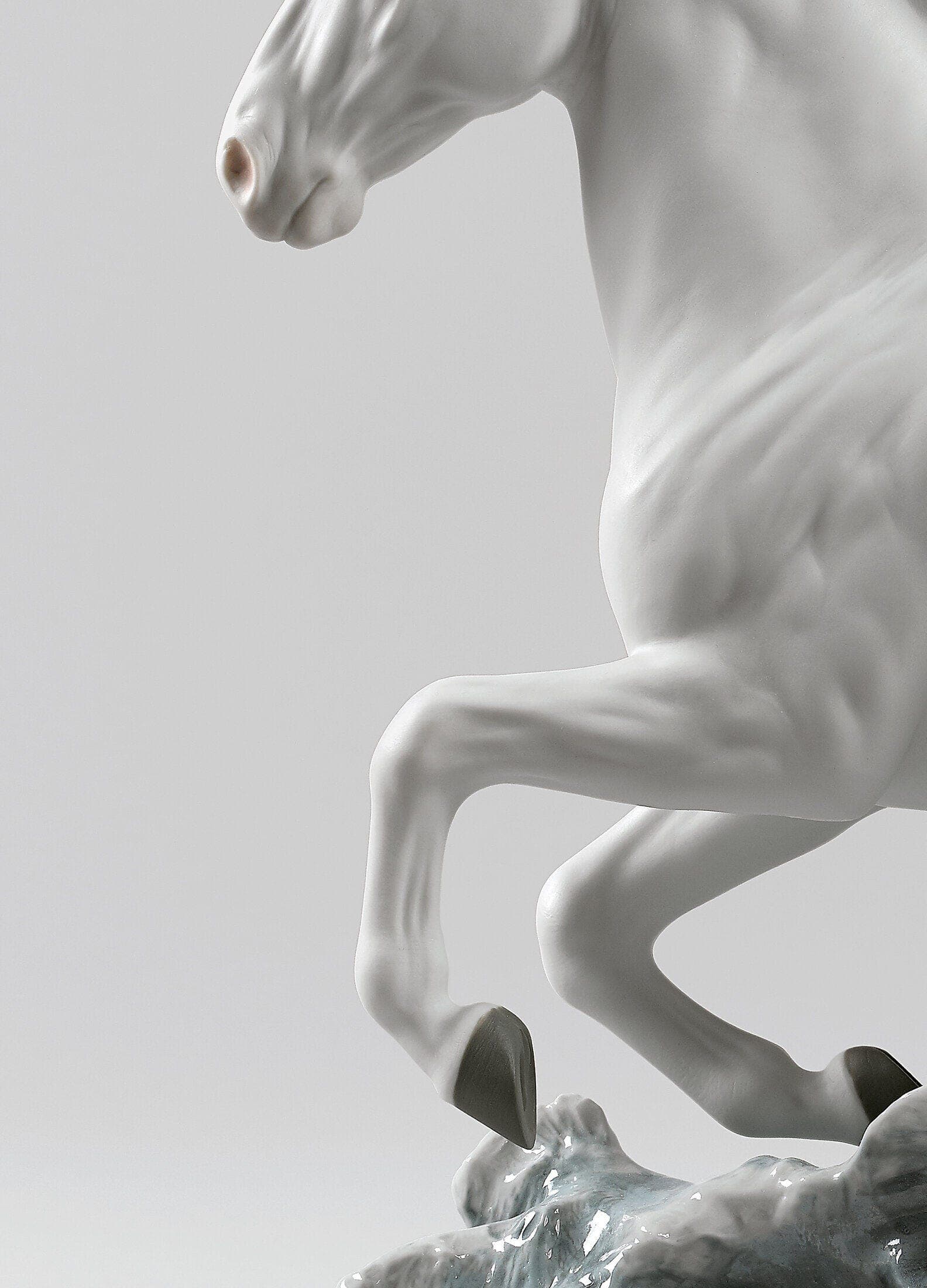 Riding her horse on the seashore Horse & Woman Figurine thumbnail 3