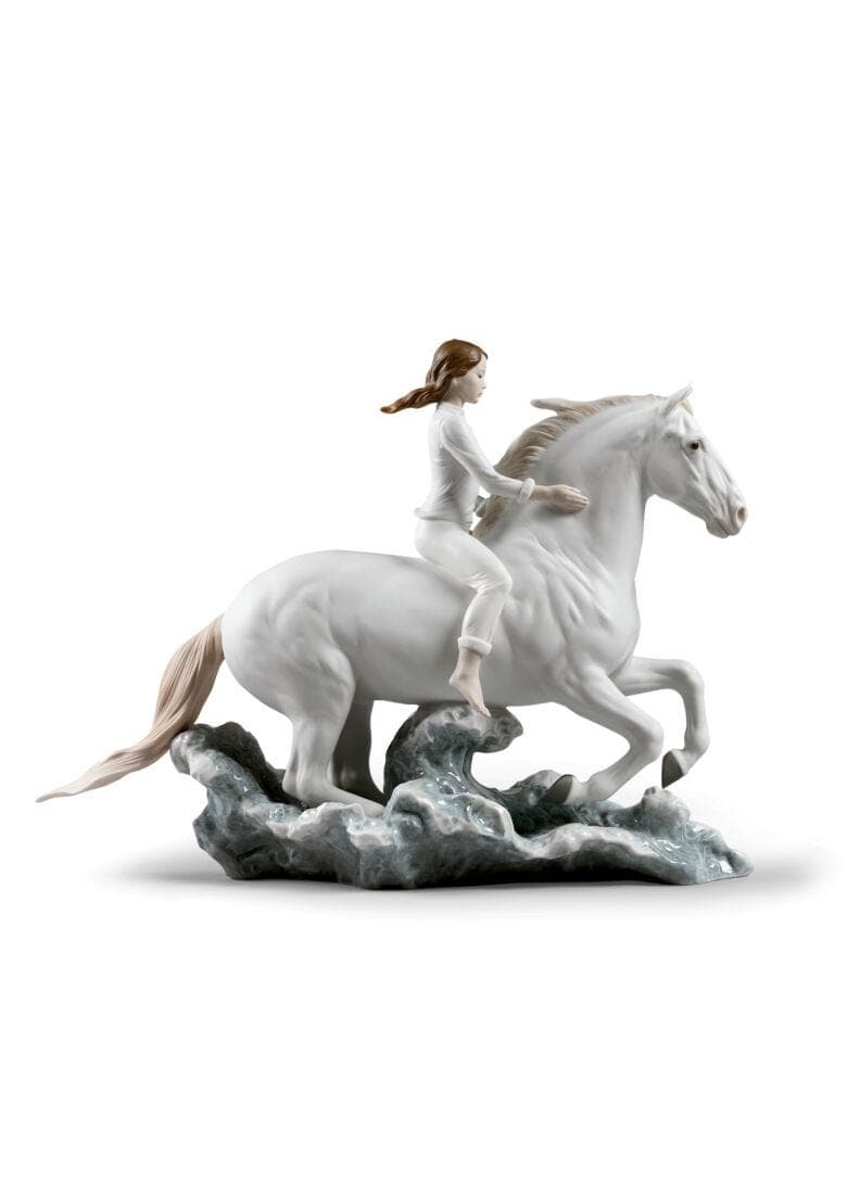 Riding her horse on the seashore Horse & Woman Figurine — Lladró luxury furniture at Gloria, Iraq