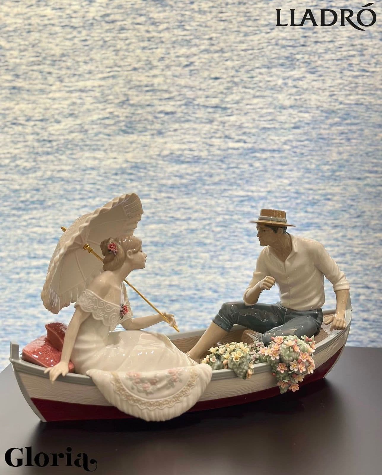 Romance on the Lake Sculpture. Limited Edition — Lladró luxury furniture at Gloria, Iraq