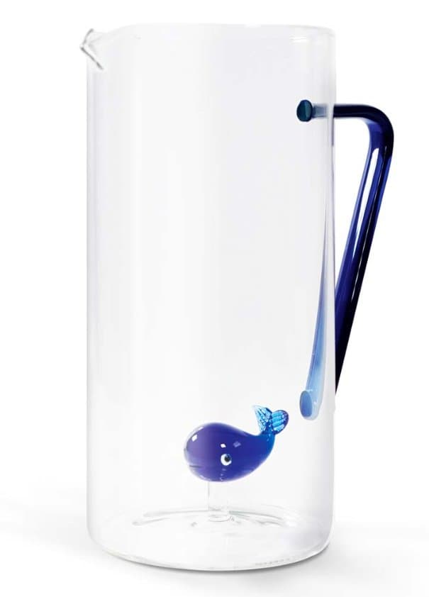 Borosilicate Glass Carafe 1.2 L with Glass Figurine thumbnail 2