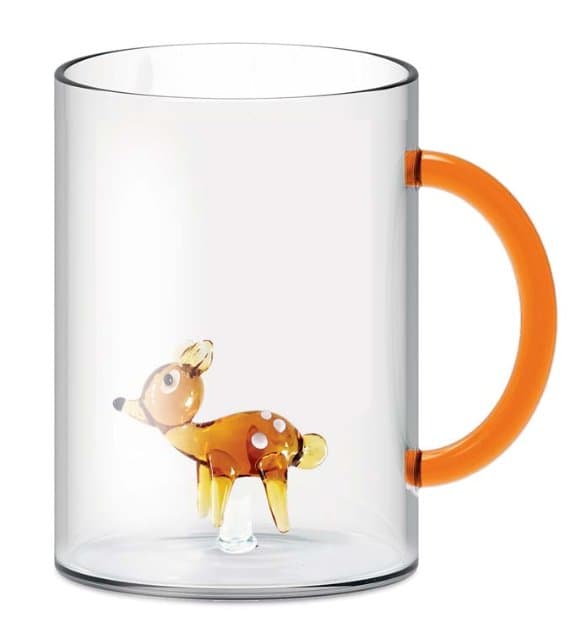 Borosilicate Glass Mug 420 ml with Glass Figurine thumbnail 3