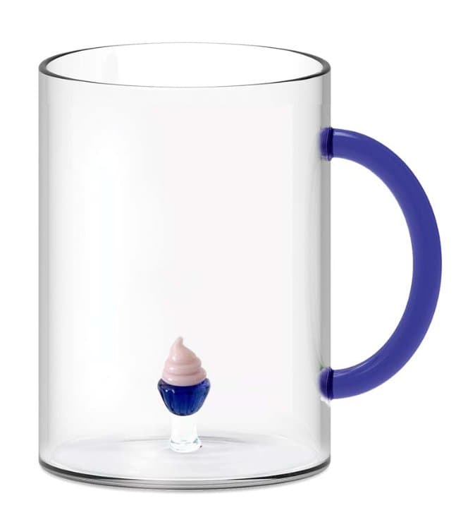 Borosilicate Glass Mug 420 ml with Glass Figurine thumbnail 4