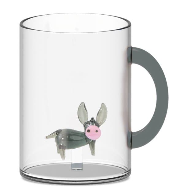 Borosilicate Glass Mug 420 ml with Glass Figurine thumbnail 8