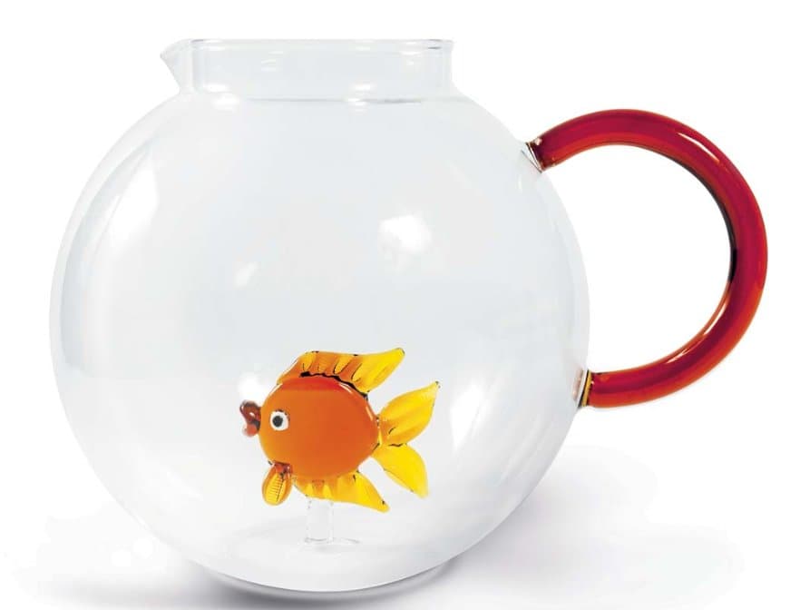 Borosilicate Glass Pitcher 1.7 L with Glass Figurine thumbnail 2
