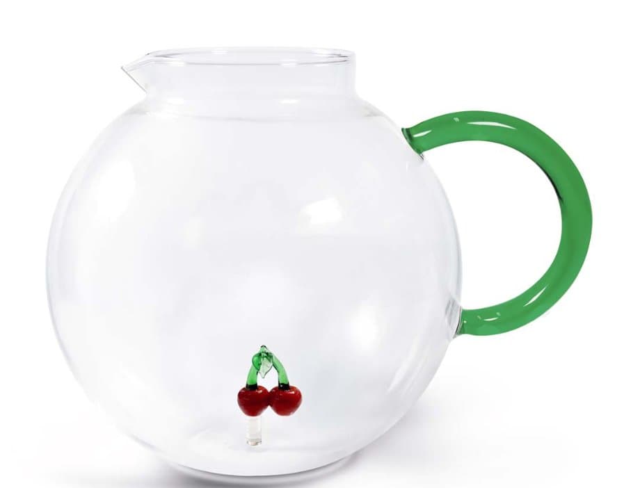 Borosilicate Glass Pitcher 1.7 L with Glass Figurine thumbnail 3