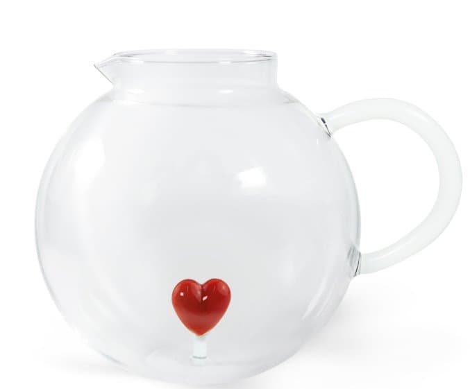 Borosilicate Glass Pitcher 1.7 L with Glass Figurine thumbnail 5