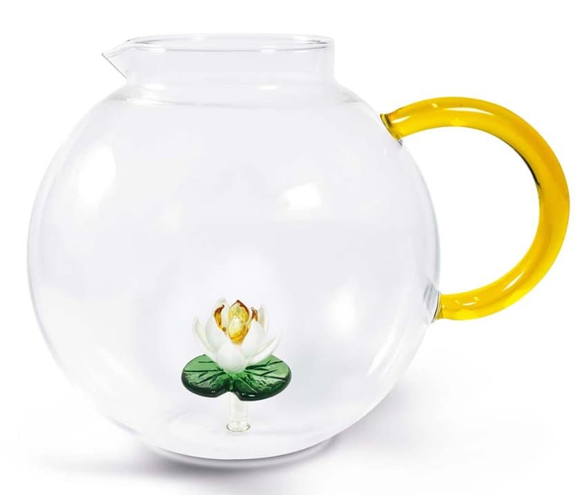 Borosilicate Glass Pitcher 1.7 L with Glass Figurine — image 1