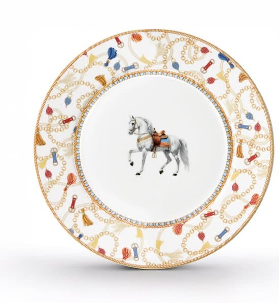 Porcelain Dessert Plate — Cheval — image 1