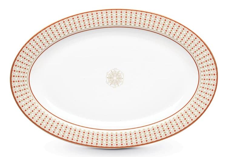 New Bone China Oval Tray 36 x 24.5 cm — Imperial — image 1
