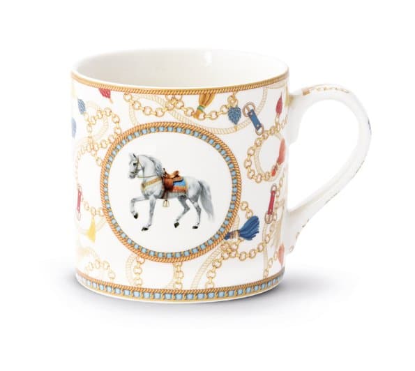 New Bone China Mug 400 ml — Cheval — Pozzi Milano luxury furniture at Gloria, Iraq