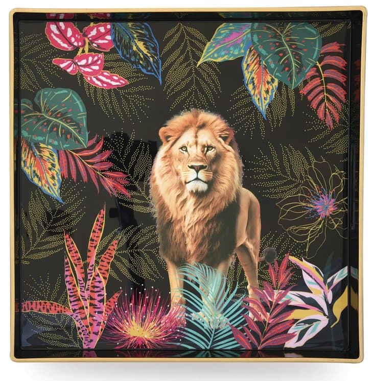 Polypropylene Tray 33 x 33 cm — Sauvage Lion — image 1