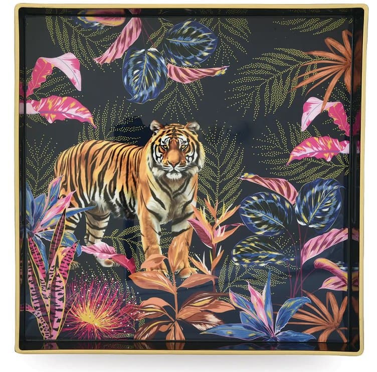 Polypropylene Tray 33 x 33 cm — Sauvage Tiger — image 1