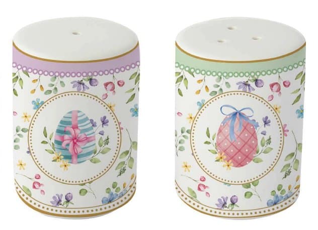 Porcelain Salt and Pepper Pots — Spring Bloom — image 1
